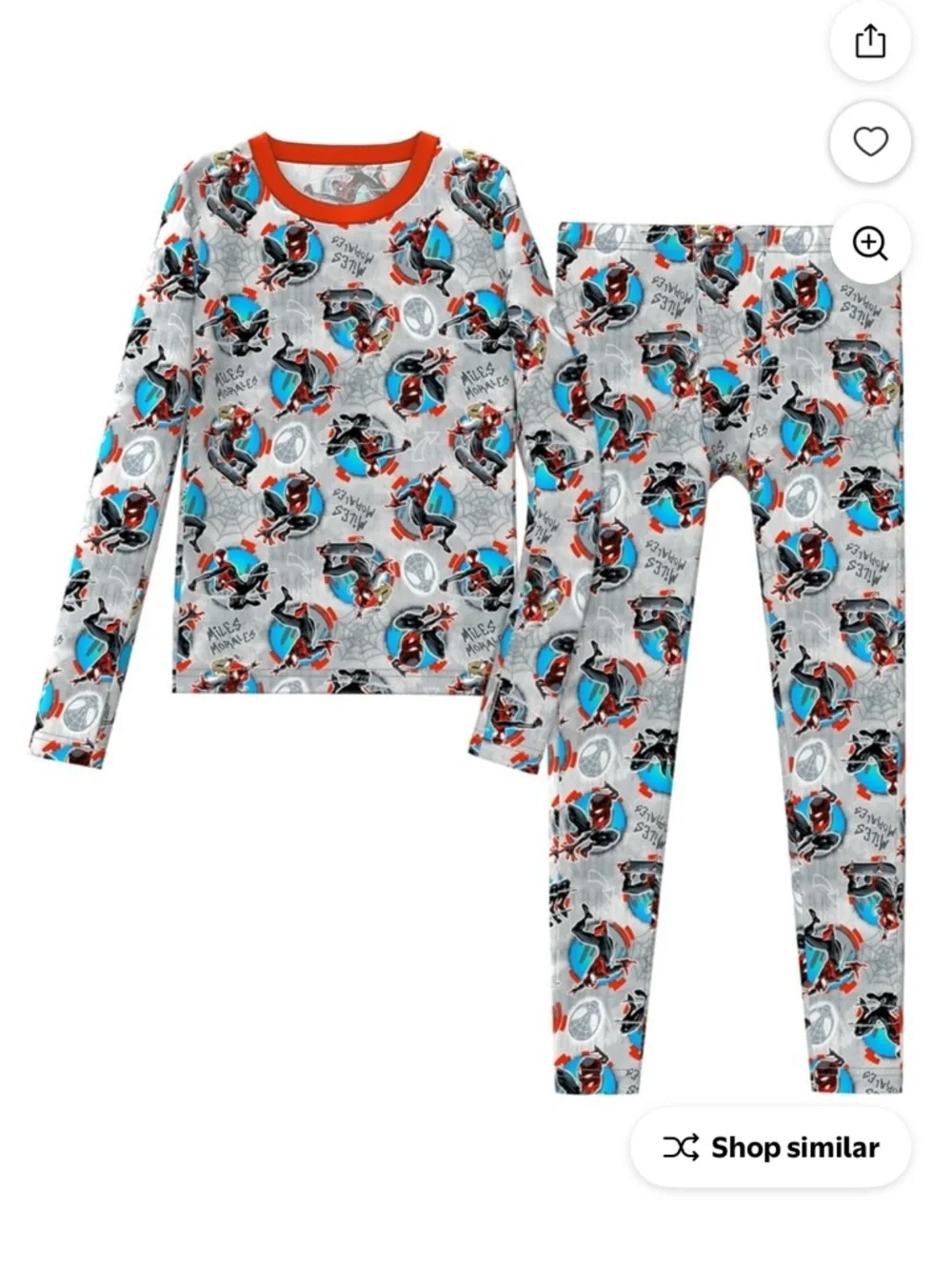 2 Spider-Man and athletic works warm underwear set for kids